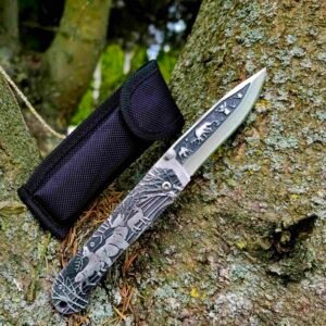 Unikalus lenktinis peilis – gamtos dvasios ir funkcionalumo derinys