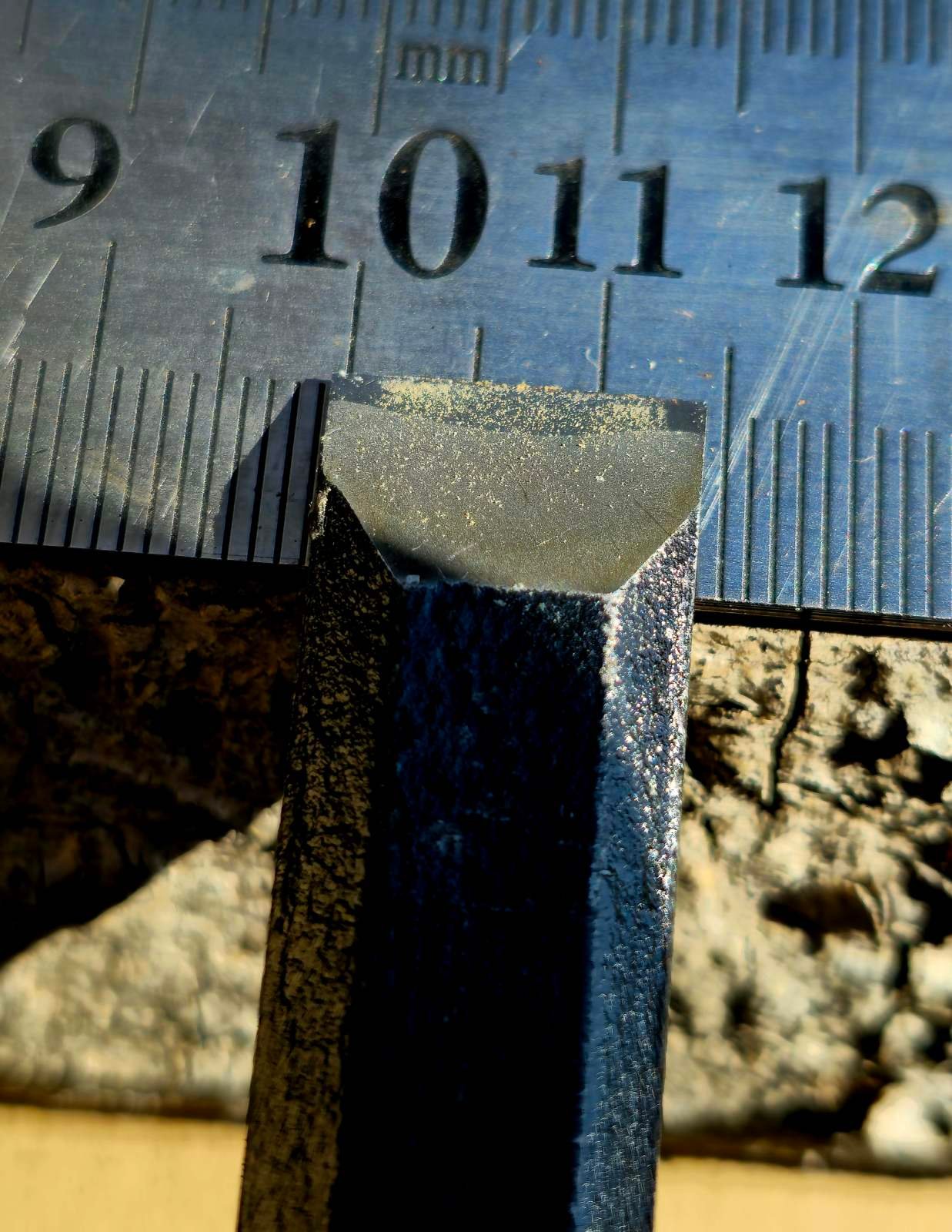 Japoniškas rankų darbo kaltas 14 mm – Shirogami #1 super plienas - Image 4