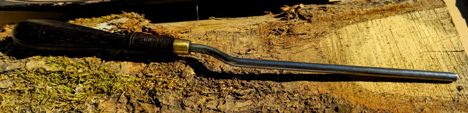 1860 m. rankų darbo britų drožybos įrankis – Joseph White Sheffield