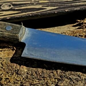 Senasis japoniškas Santoku peilis – trijų sluoksnių, Aogami šerdis, restauravimui