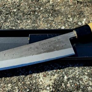 Aogami Super 64 HRC šefo peilis – tikslumas ir meistrystė nuo pirmo panaudojimo