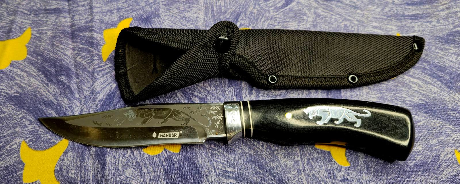 „Kandar“ universalus peilis su graviruotu 420 plieno ašmeniu - Image 2